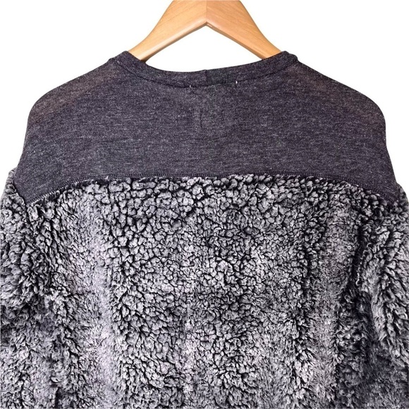 Fantastic Fawn Sherpa Fleece Sweater Pullover Gray Size Small Cozy - Picture 5 of 8